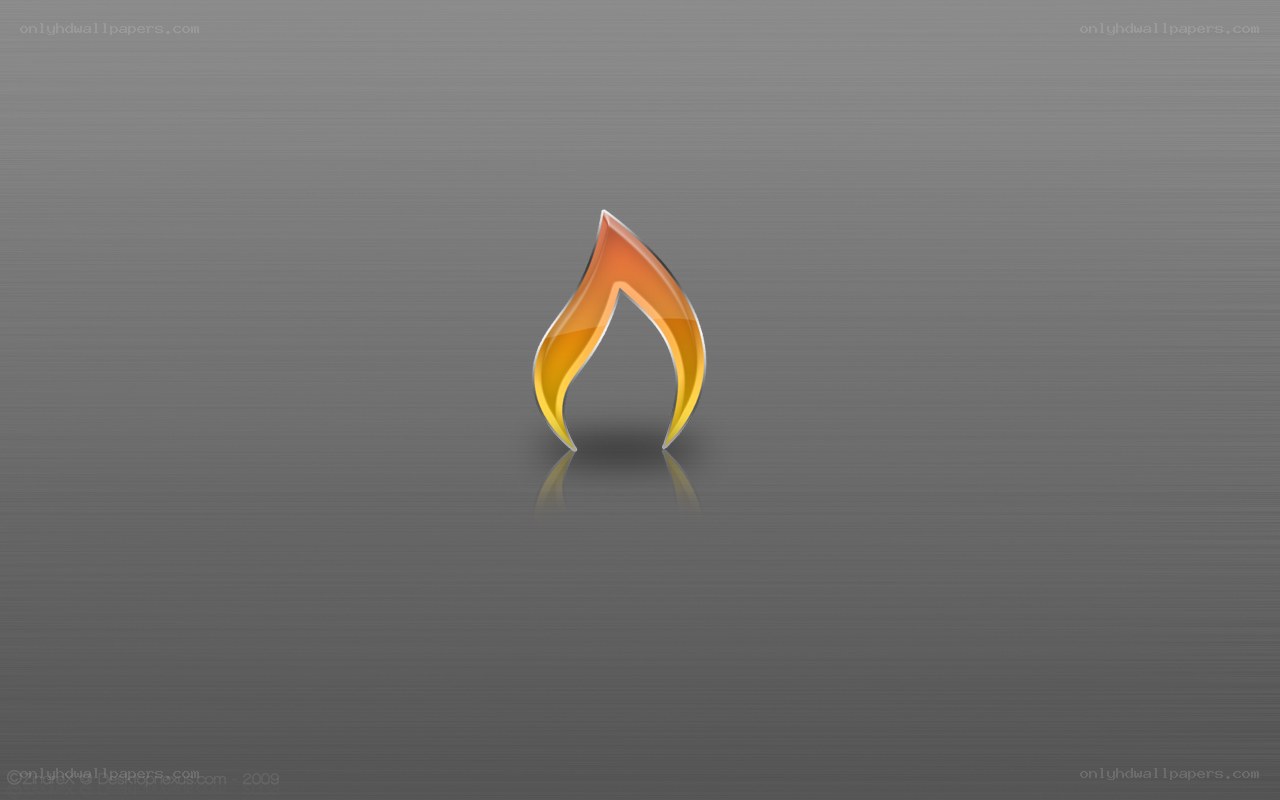 flame icon on gray background