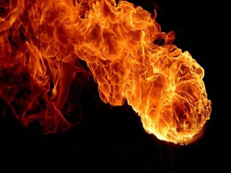 Flame in Motion — Orange