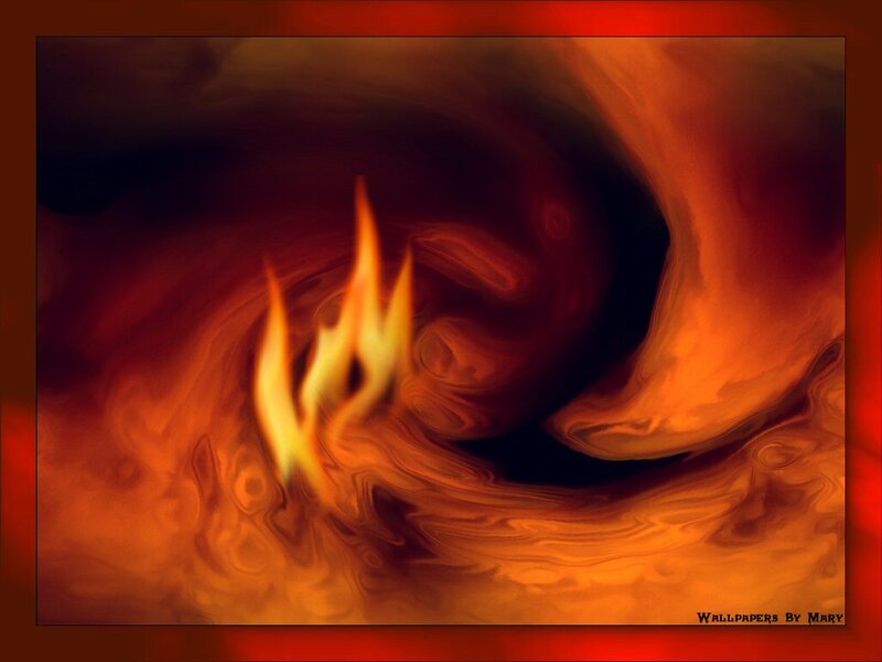 Flame in Swirling Vortex