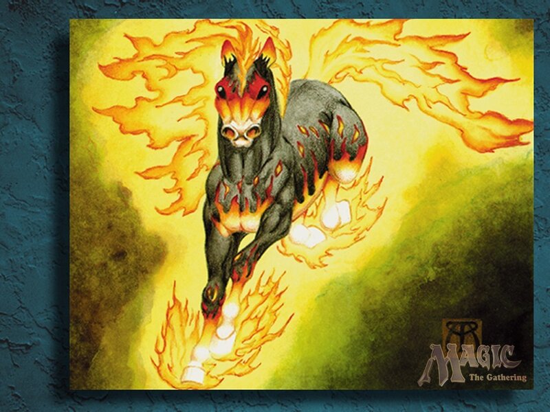 flame-kin horse creature