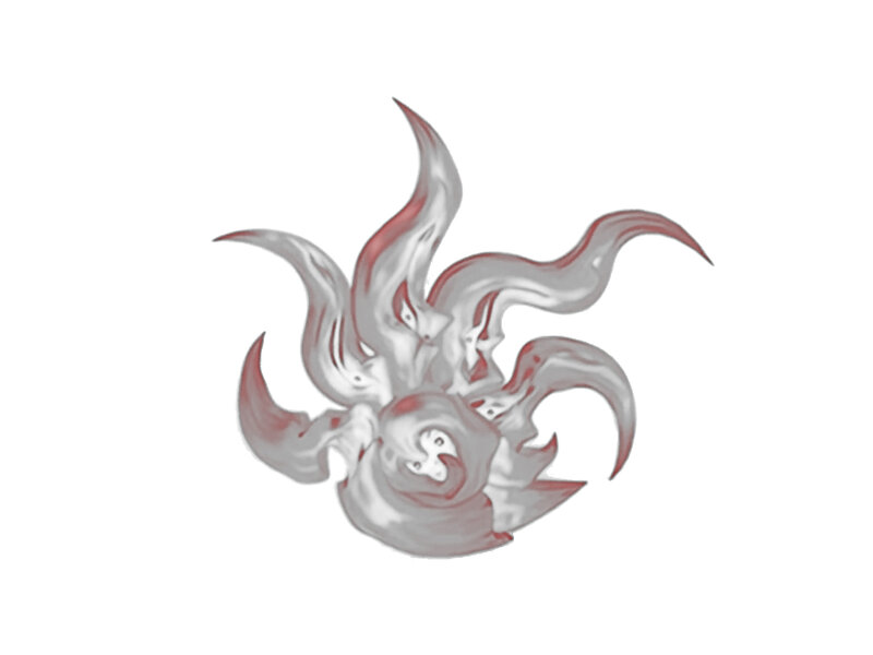 Flame-like Creature — Gray