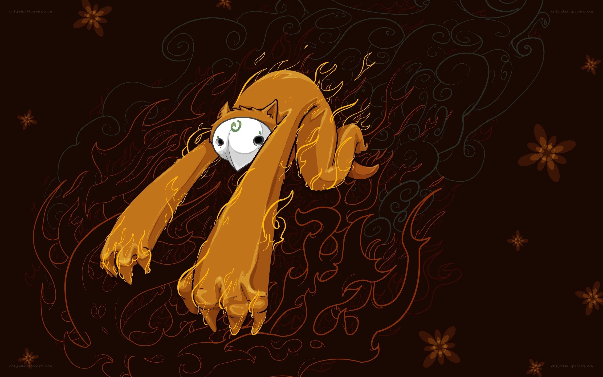 flame-like creature illustration