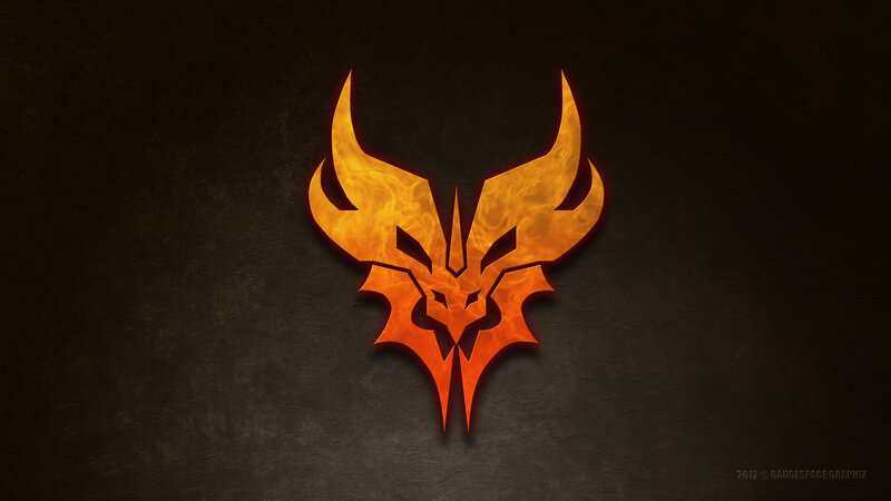Flame-like Dragon Head