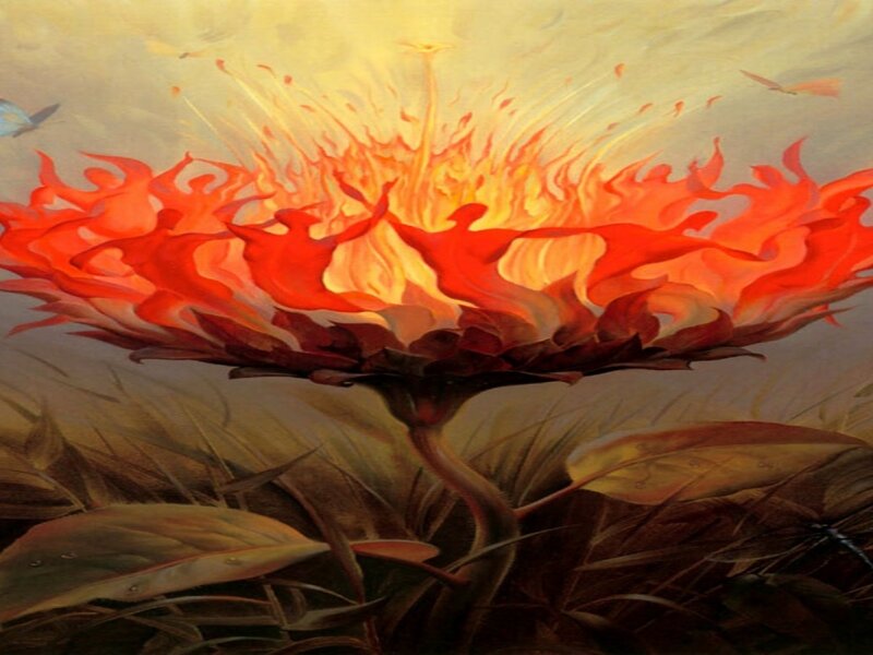 Flame-like Flower