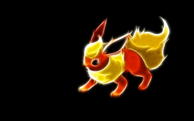 Flame-like Fox Creature — Yellow