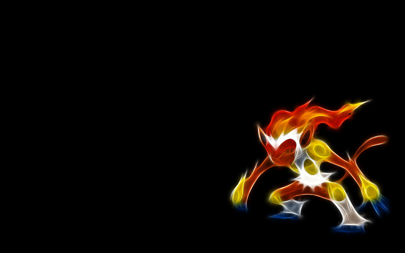 Flame-like Pokémon artwork