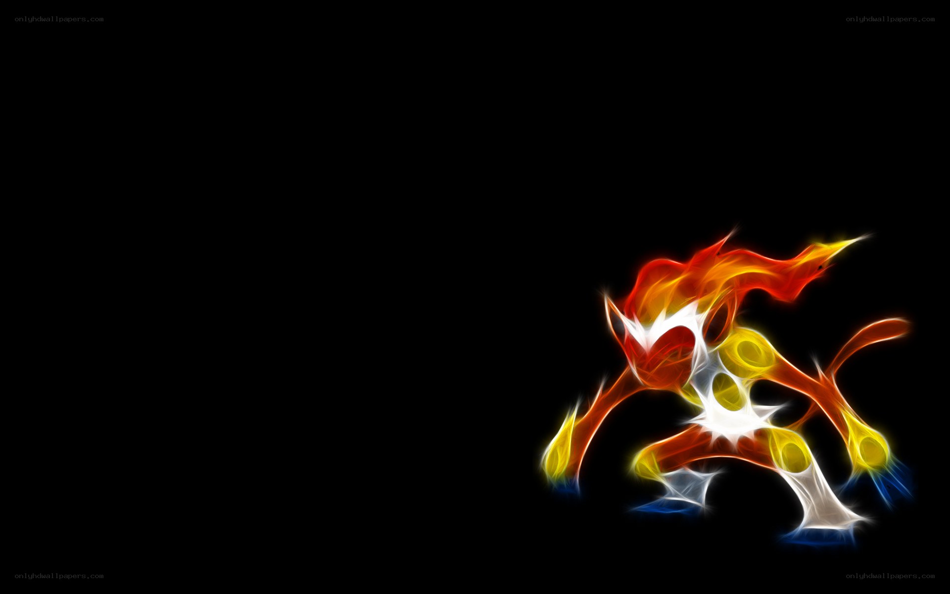 Flame-like Pokémon artwork