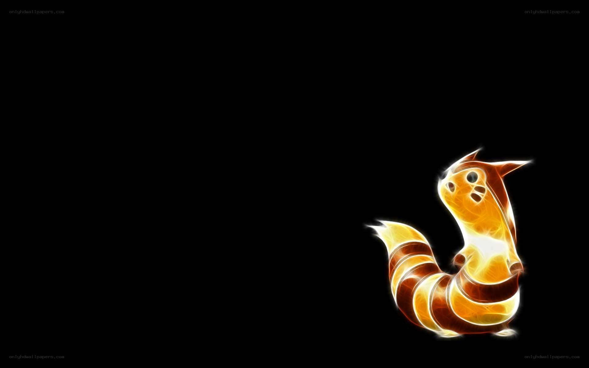 Flame-like Pokémon on black