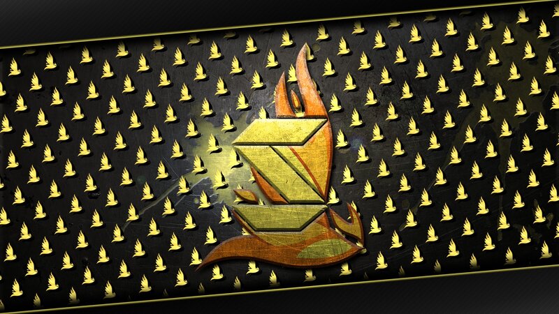 Flame Logo on Metal