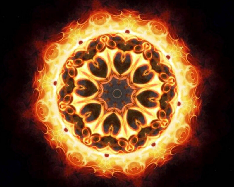 Flame Mandala — Orange