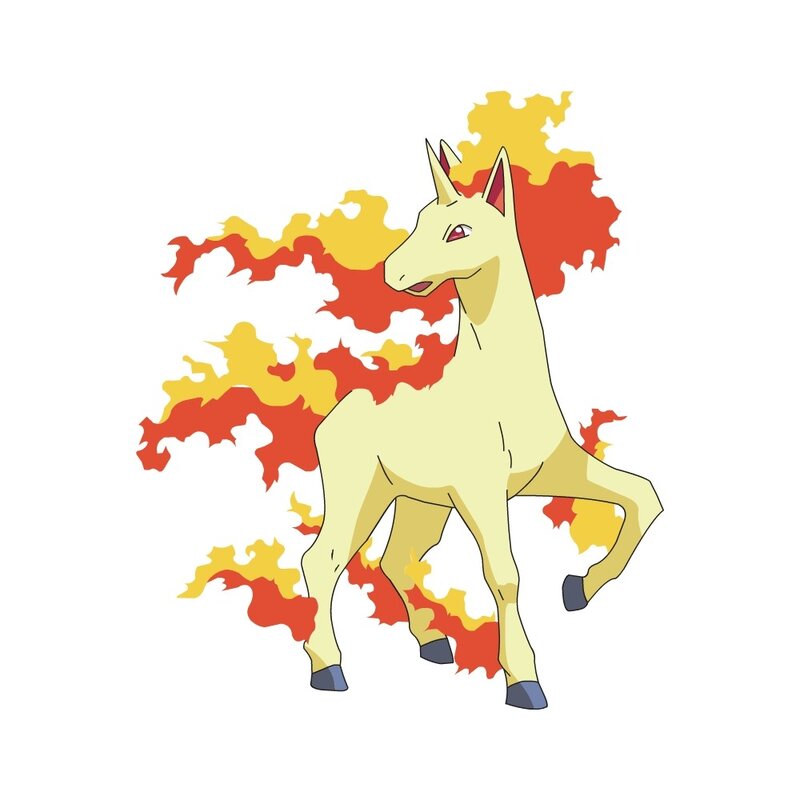 Flame-maned horse Pokémon