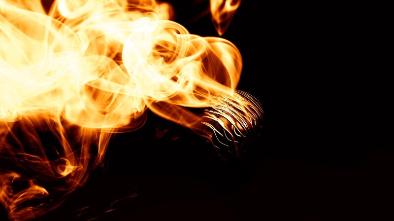 Flame on Object