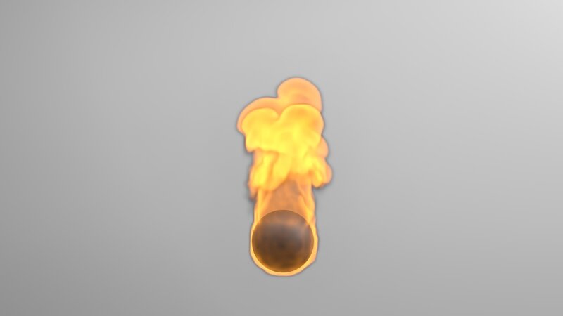 Flame on Sphere