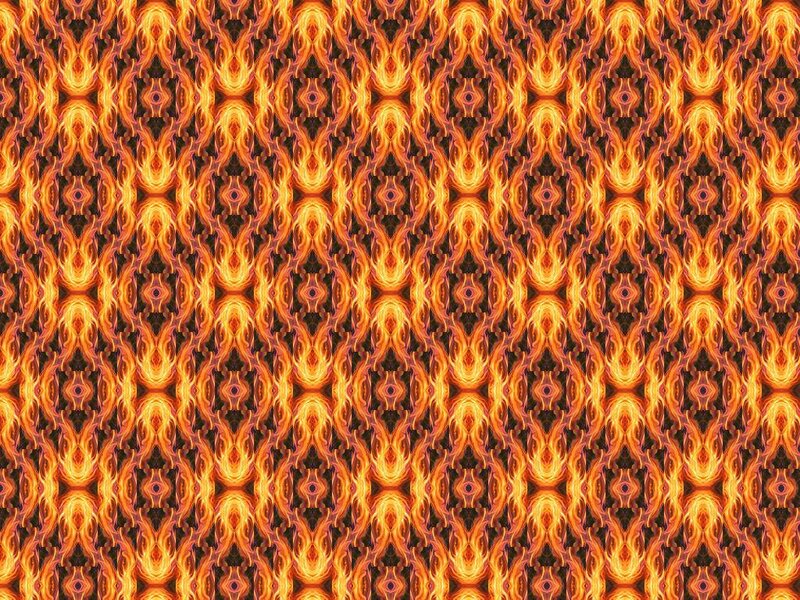 Flame Pattern Design — Orange