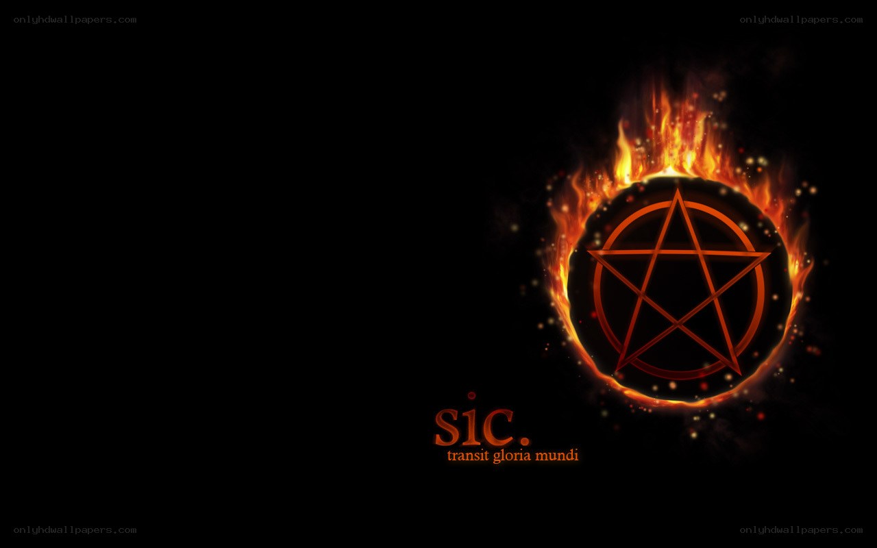 flame pentagram symbol