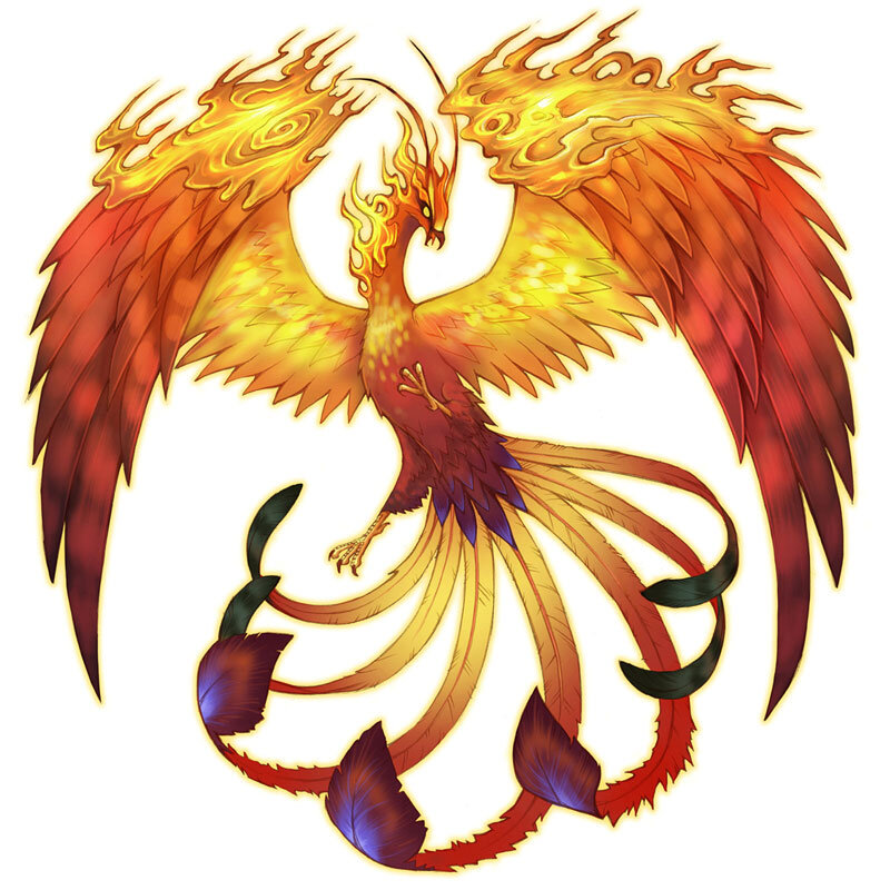 flame phoenix bird