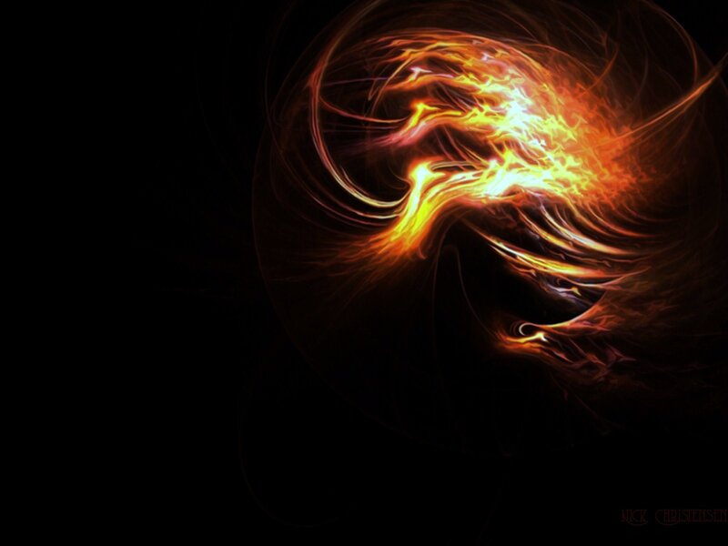 Flame Phoenix — Black