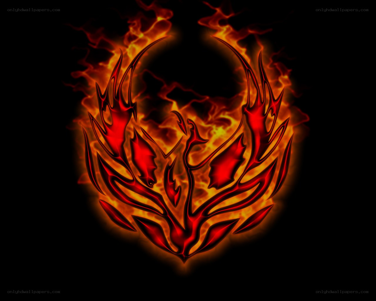 flame phoenix symbol