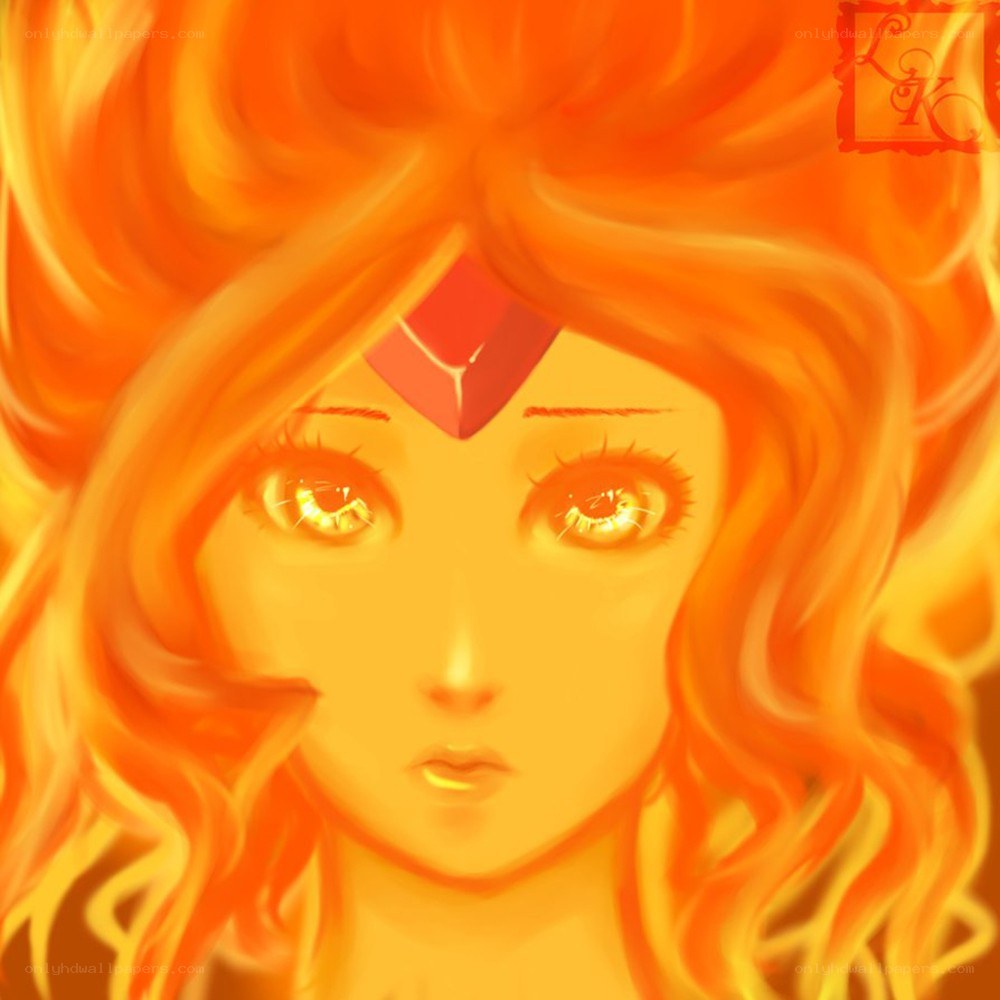 flame princess portrait