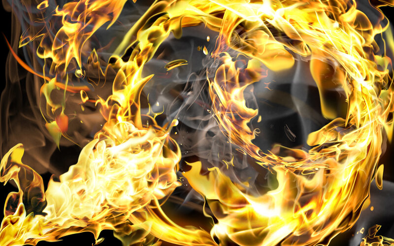 Flame Ring in Motion