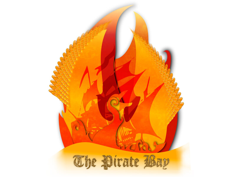 Flame-shaped Logo — Orange