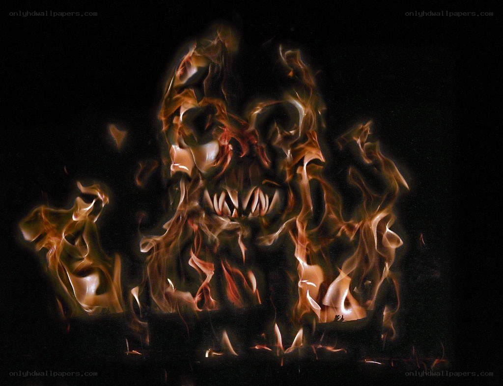 flame skull creature