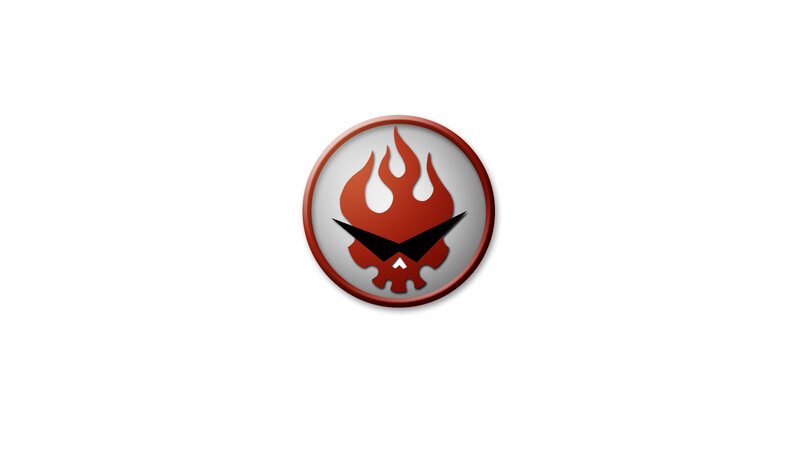 flame skull logo