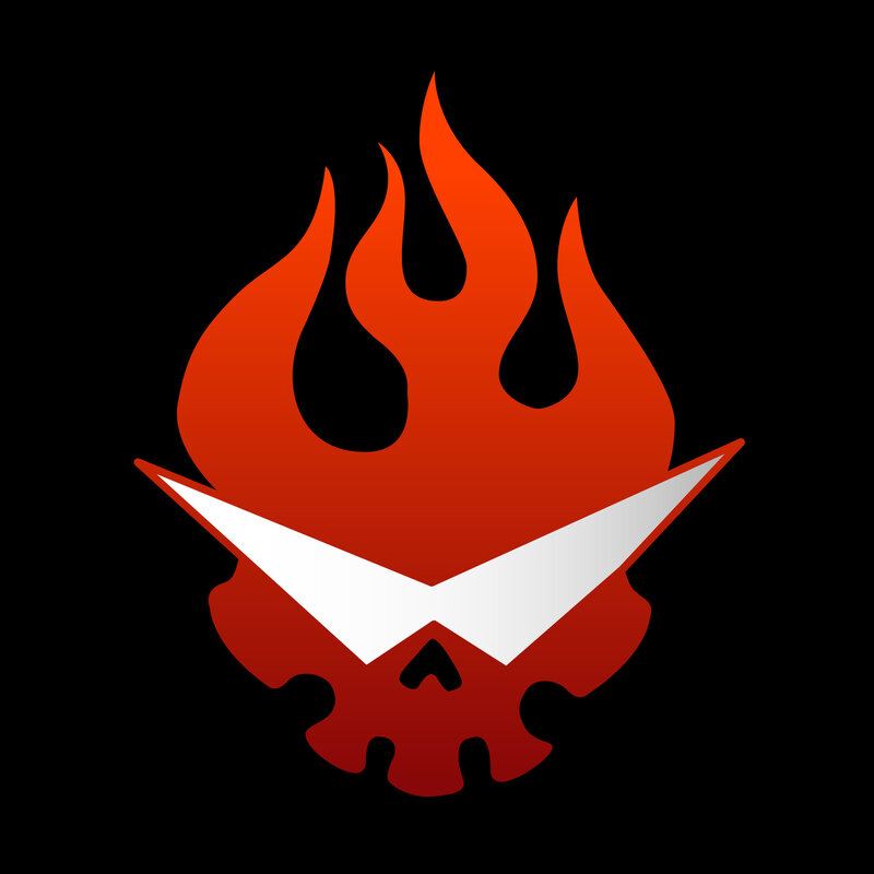 flame skull logo