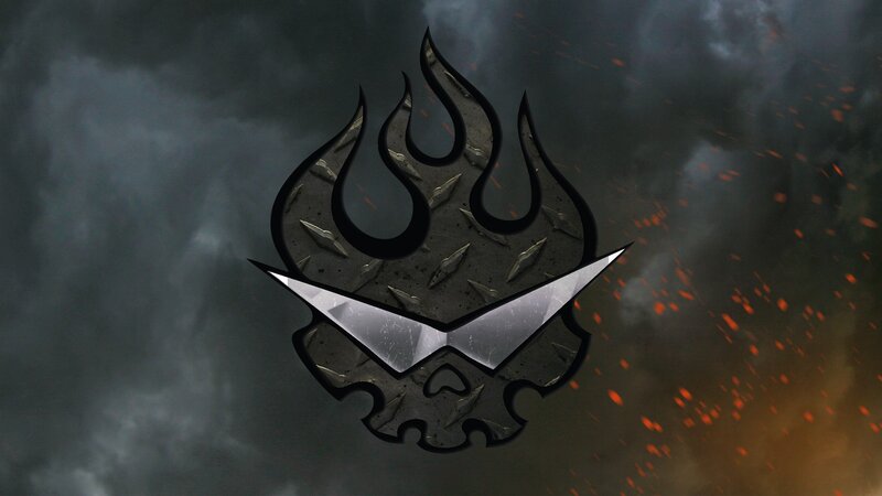 flame skull logo