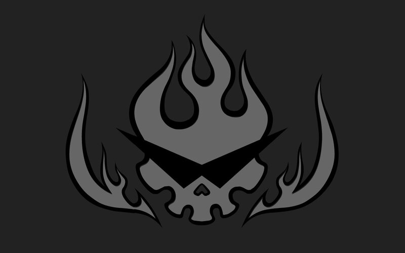flame skull logo