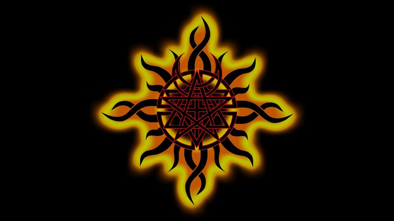 Flame Symbol with Pentagram