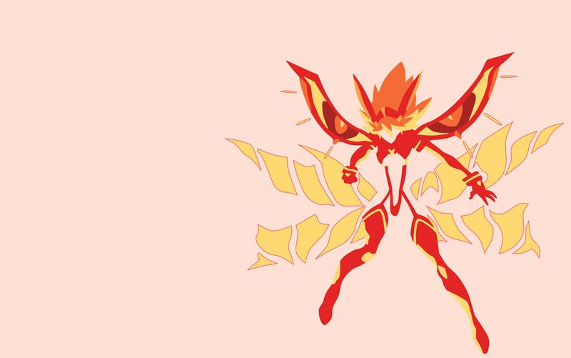 Flame-themed Character — Red