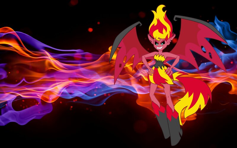 Flame-themed Character