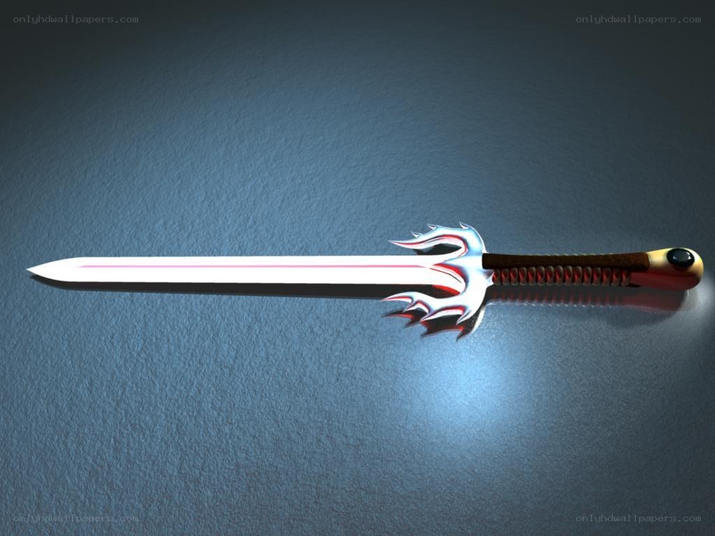 flame-themed sword