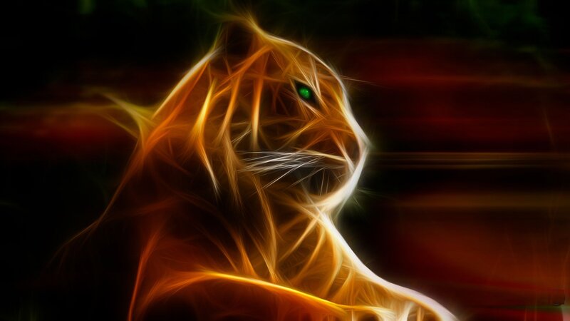 Flame Tiger Head