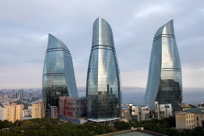 Flame Towers in Baku