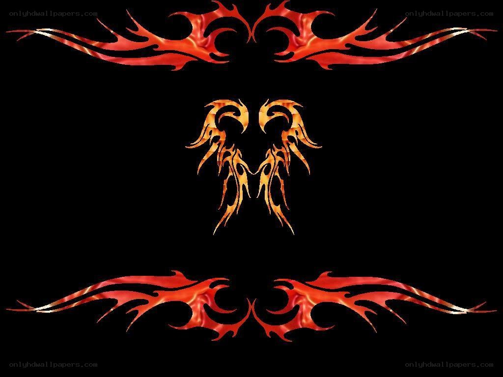 flame tribal design