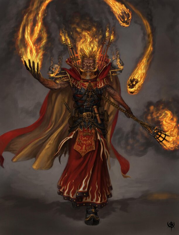 flame-wielding warlock