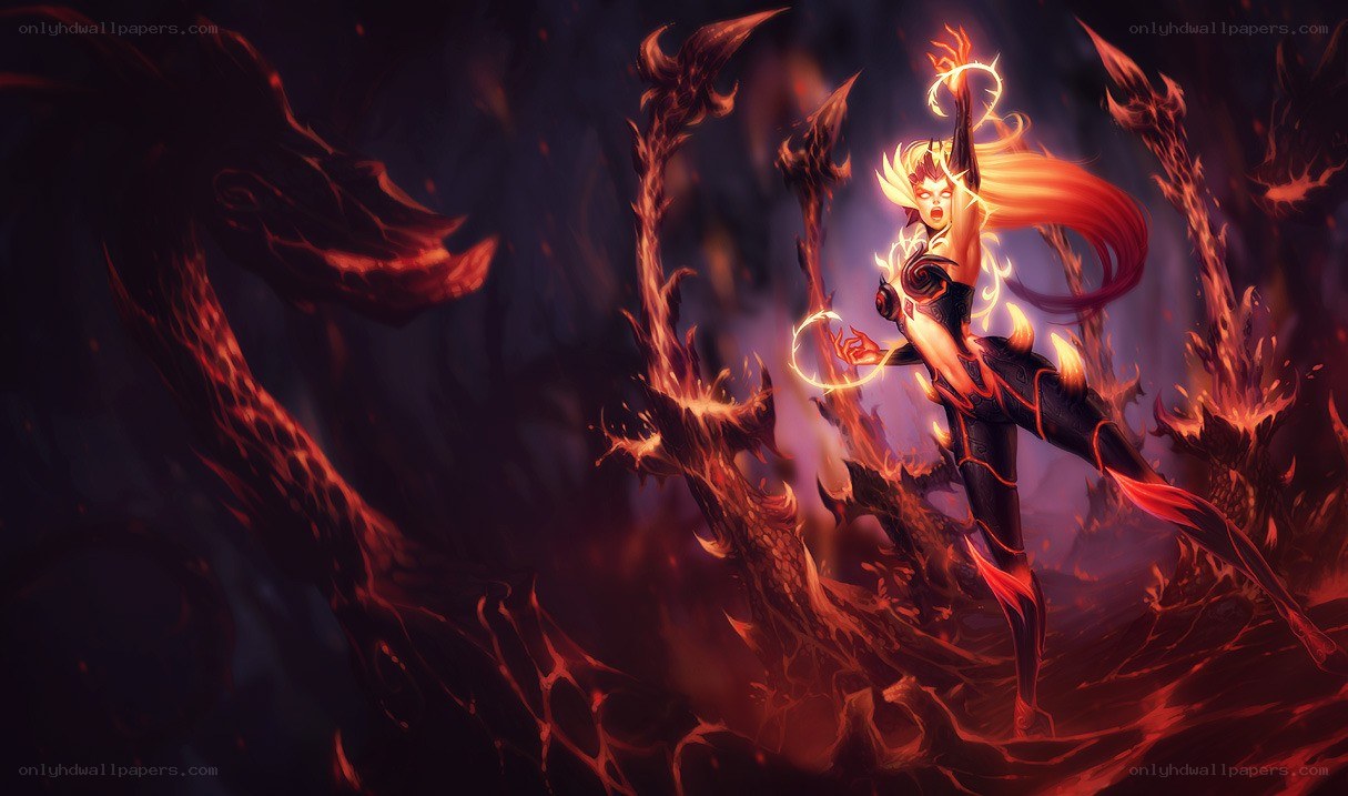 flame-wielding warrior in battle