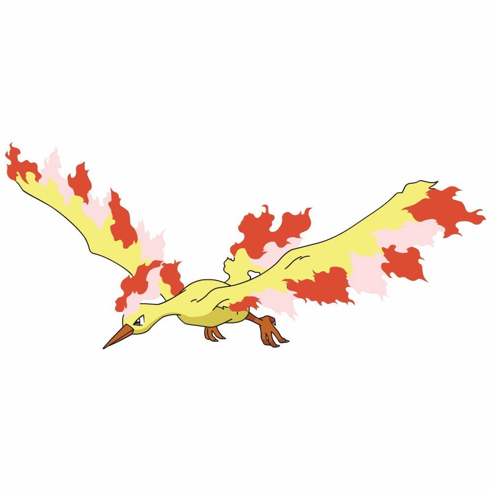 Flame-winged bird Pokémon