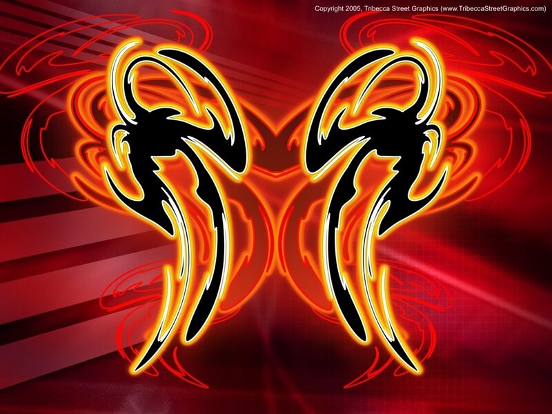 flame wings design