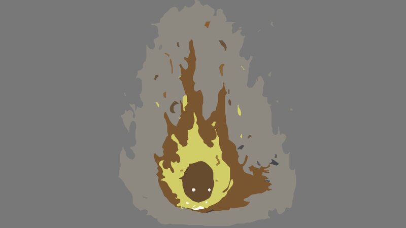 Flame with Eyes