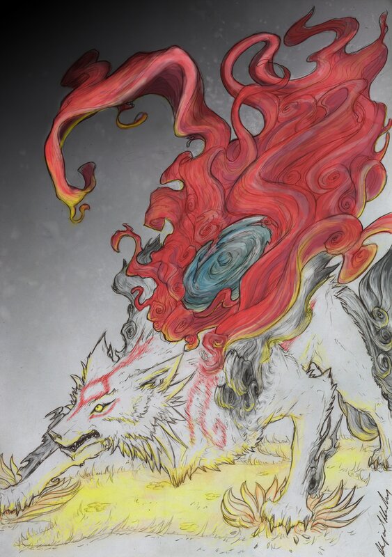 flame wolf creature