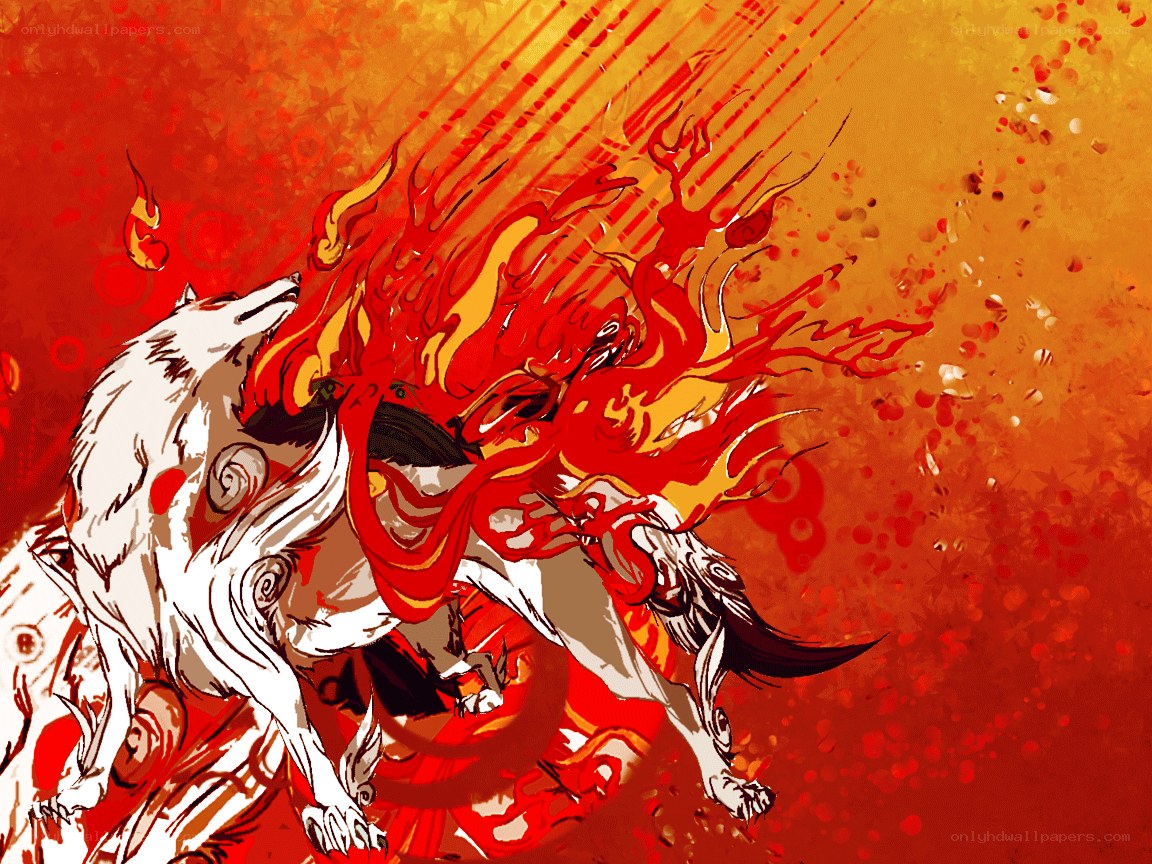 flame-wolf warrior art