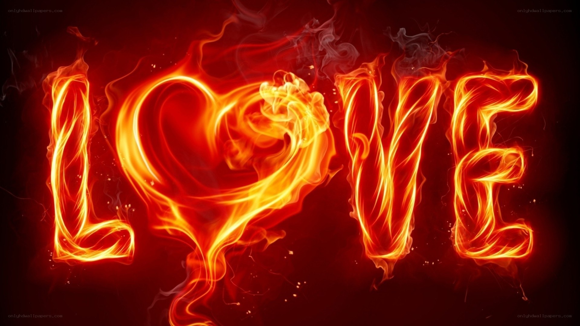 flame word love