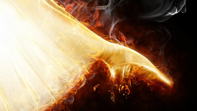 Flame-wrapped Hand