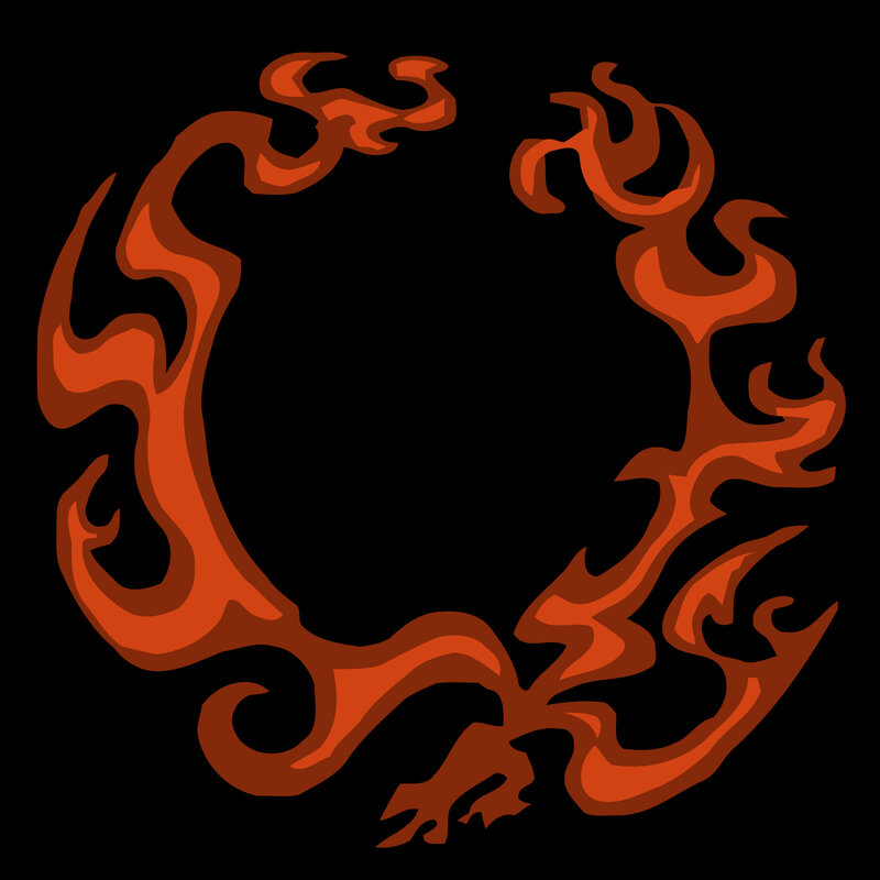 flame wreath design