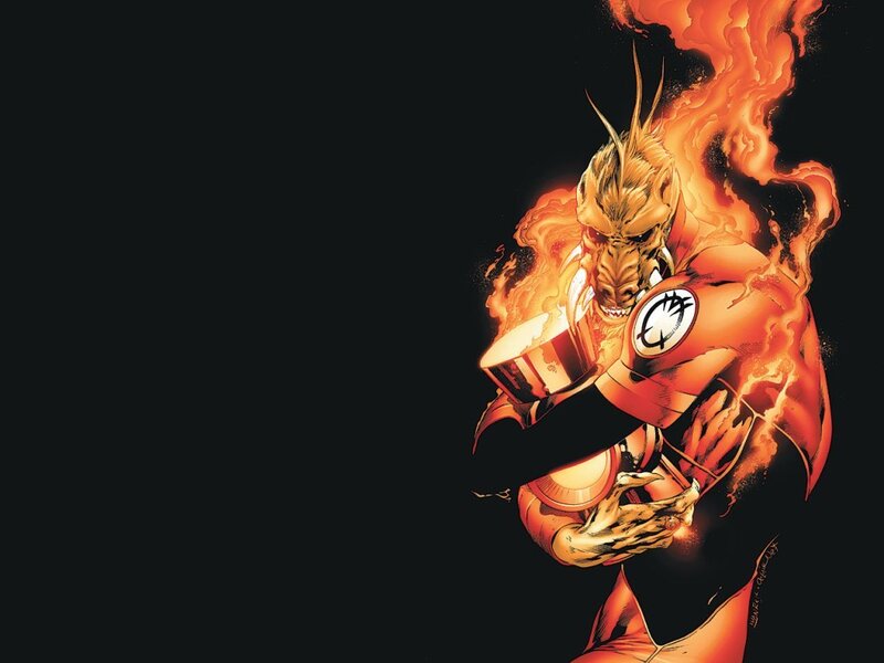 Flame-wreathed Alien Warrior