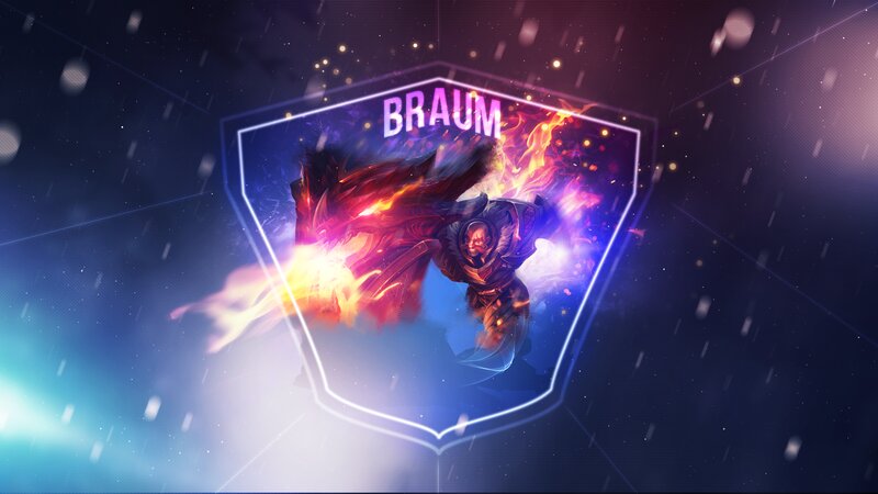 Flame-wreathed Warrior — Blue