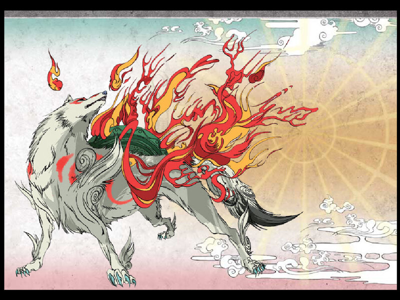 Flame-wreathed Wolf